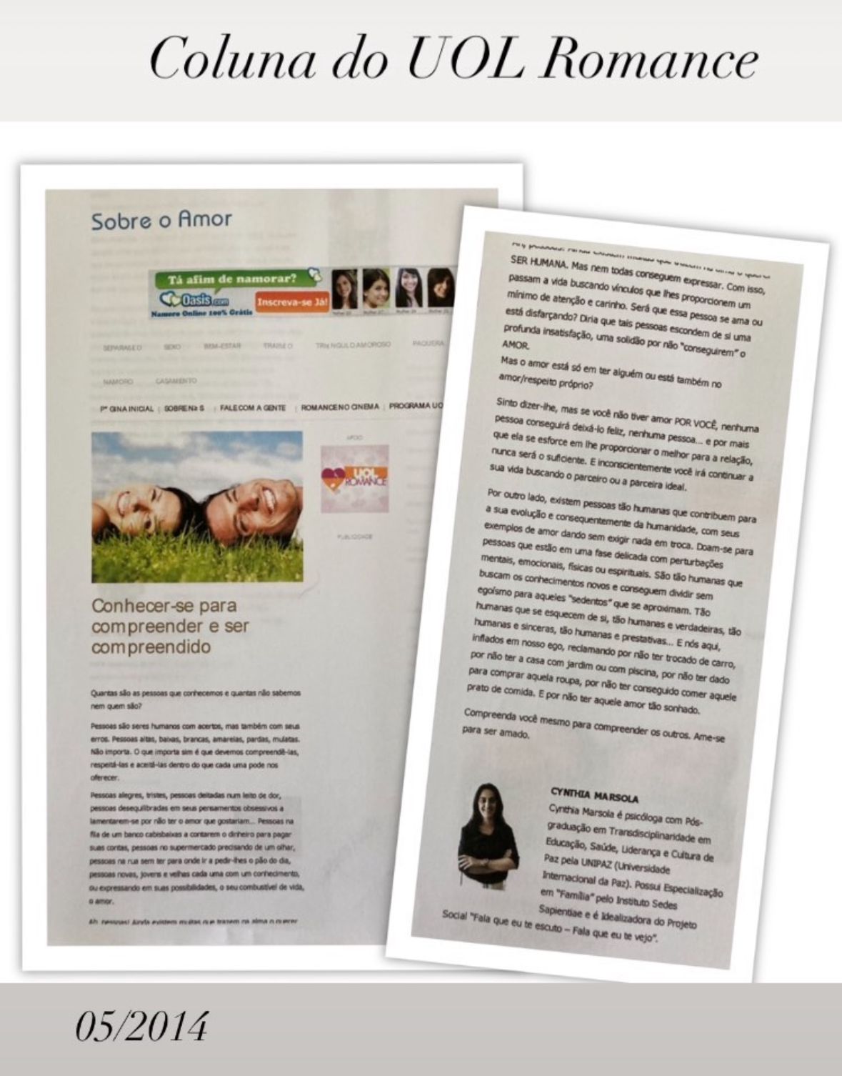 Coluna UOL Romance 05/2014